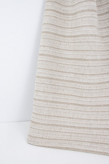 Lombardy Stripe Fabric by Kerry Joyce in Mushroom