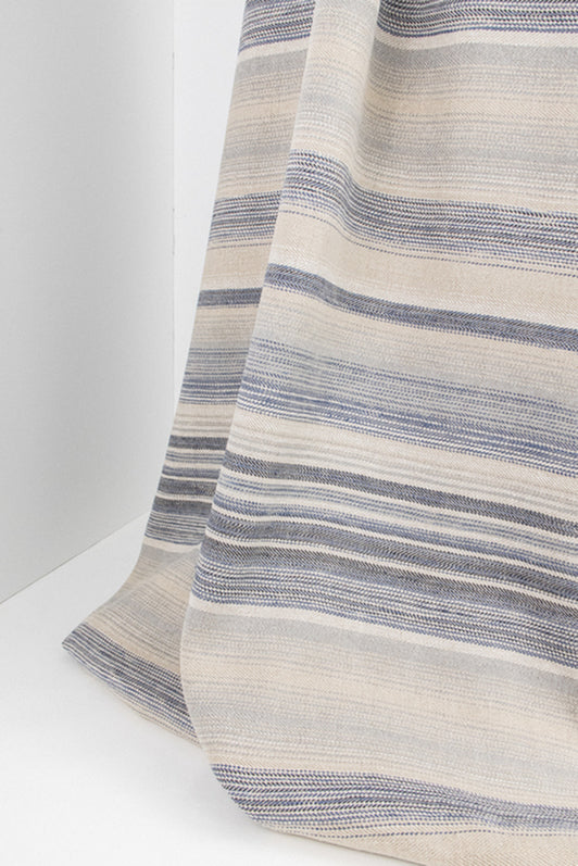 Holland Stripe Fabric by Kerry Joyce in Blue Waves