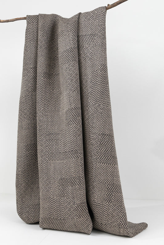 Pathways Fabric by Kerry Joyce in Charcoal Sand