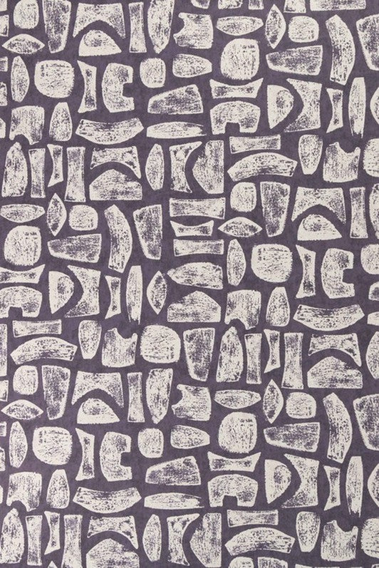 Totem Wallpaper by Kerry Joyce in Grape on Natural