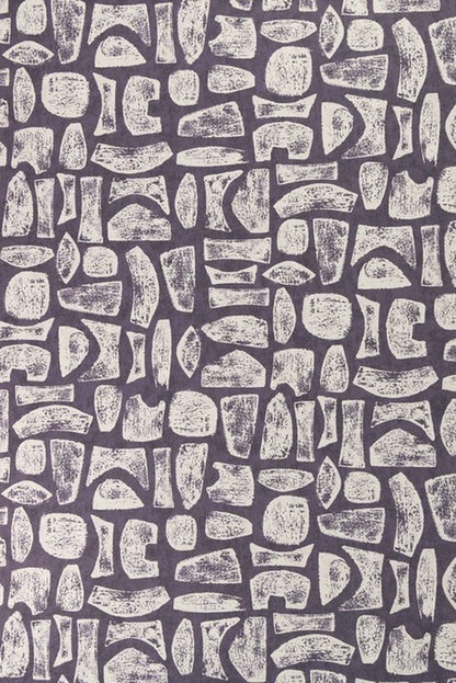 Totem Wallpaper by Kerry Joyce in Grape on Natural