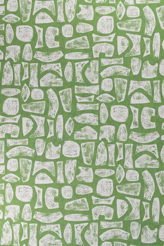 Totem Wallpaper by Kerry Joyce in Oat on Grass