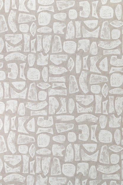 Totem Wallpaper by Kerry Joyce in Snow on Natural