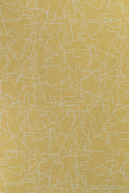 Verge Wallpaper by Kerry Joyce in Citrine on Natural