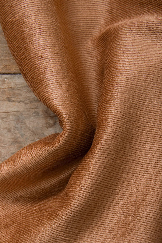 Athos Velvet Fabric by Kerry Joyce in Amber
