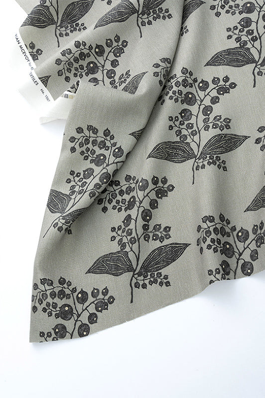 Berries Fabric by Kerry Joyce in Chateau Gray
