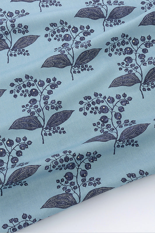 Berries Fabric by Kerry Joyce in Indigo Sky