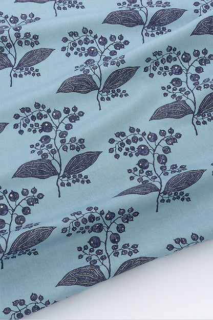 Berries Fabric by Kerry Joyce in Indigo Sky