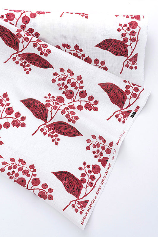 Berries Fabric by Kerry Joyce in Jam & Coal