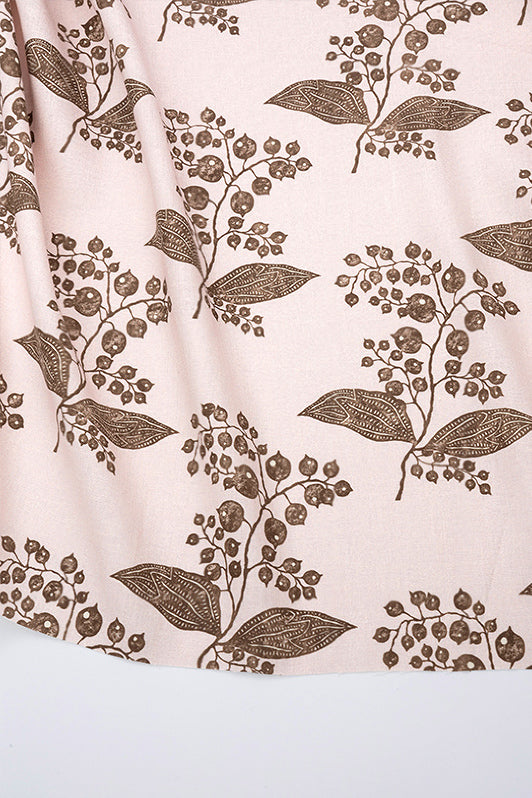 Berries Fabric by Kerry Joyce in Mink Blush