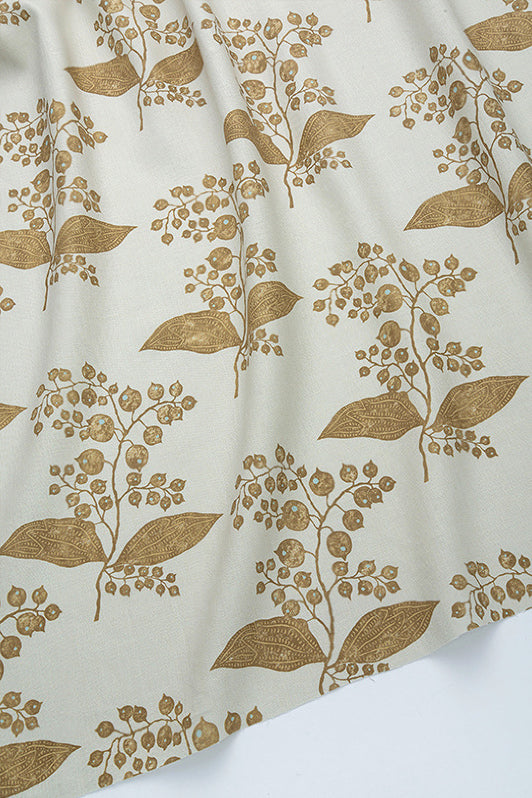 Berries Fabric by Kerry Joyce in Mushroom Sun