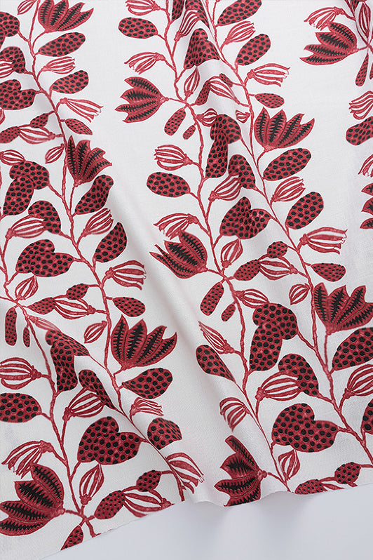 Forever Vines Fabric by Kerry Joyce in Jam & Coal