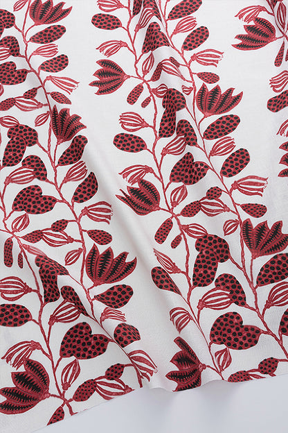 Forever Vines Fabric by Kerry Joyce in Jam & Coal
