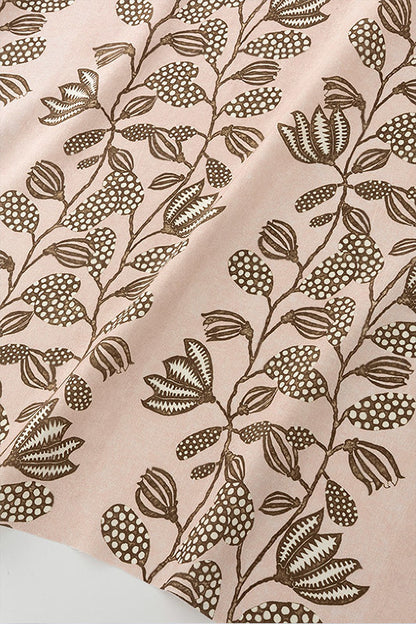 Forever Vines Fabric by Kerry Joyce in Mink Blush