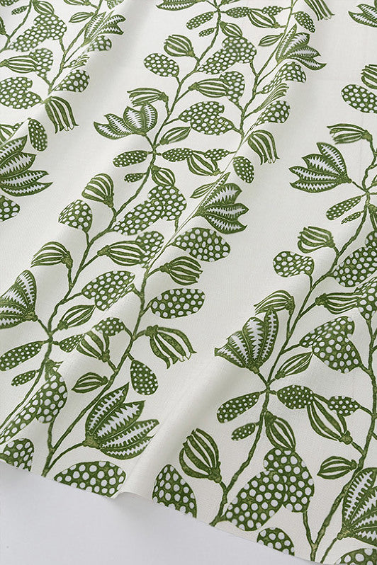 Forever Vines Fabric by Kerry Joyce in Olive Porcelain
