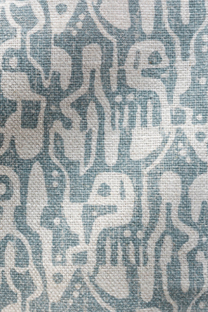 Glyph Fabric by Kerry Joyce in Wedgewood/Natural