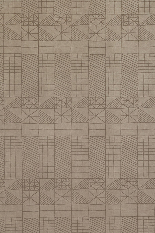 Architect's Quilt Wallpaper by Kerry Joyce in Gravel
