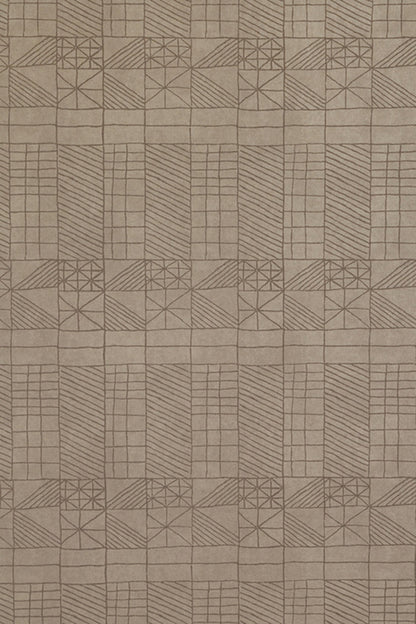 Architect's Quilt Wallpaper by Kerry Joyce in Gravel