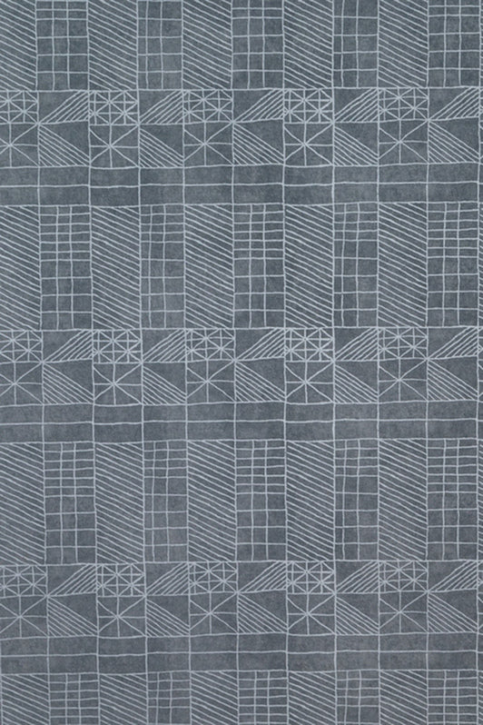 Architect's Quilt Wallpaper by Kerry Joyce in Blueprint