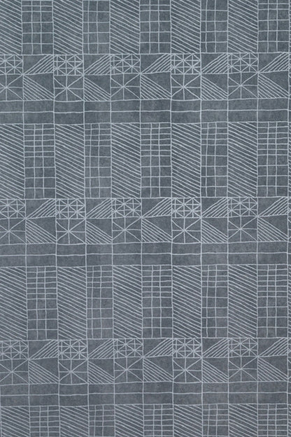 Architect's Quilt Wallpaper by Kerry Joyce in Blueprint