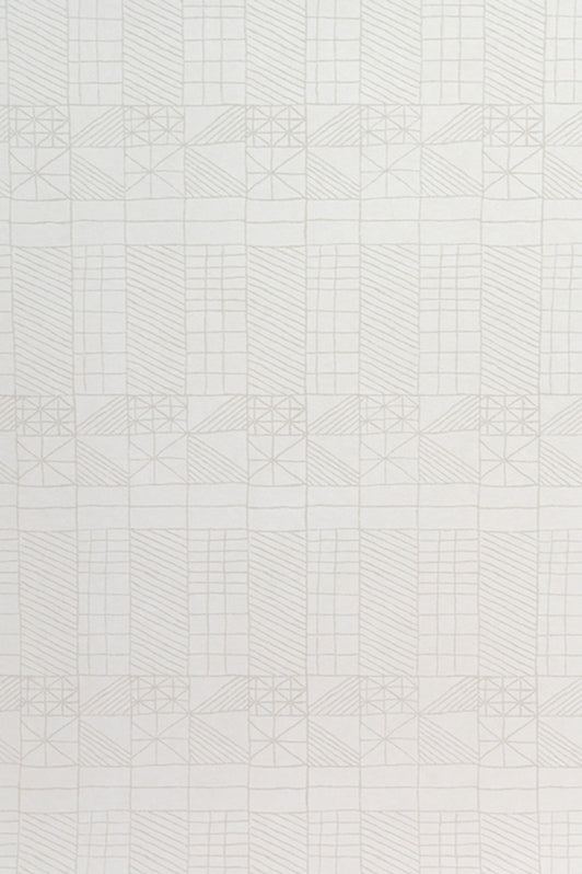 Architect's Quilt Wallpaper by Kerry Joyce in Cream Shadow