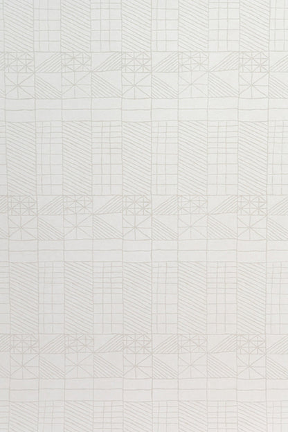 Architect's Quilt Wallpaper by Kerry Joyce in Cream Shadow