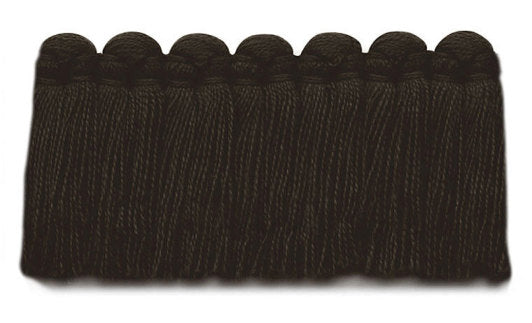 1.5" Café Brush Fringe Performance Trim by Kerry Joyce in Black Coffee