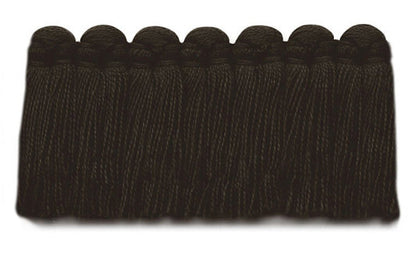 1.5" Café Brush Fringe Performance Trim by Kerry Joyce in Black Coffee