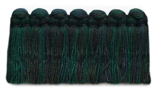 1.5" Café Brush Fringe Performance Trim by Kerry Joyce in Bottle Green