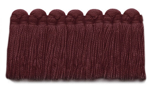 1.5" Café Brush Fringe Performance Trim by Kerry Joyce in Cabernet