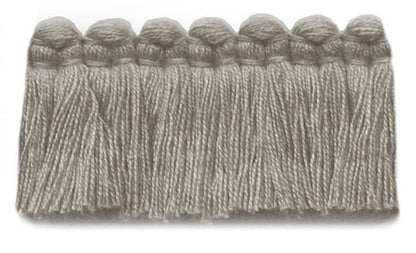1.5" Café Brush Fringe Performance Trim by Kerry Joyce in Cadet Gray