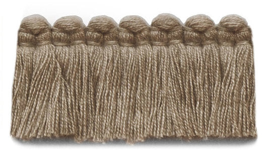 1.5" Café Brush Fringe Performance Trim by Kerry Joyce in Heather Beige