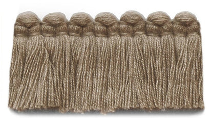 1.5" Café Brush Fringe Performance Trim by Kerry Joyce in Heather Beige