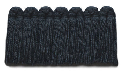 1.5" Café Brush Fringe Performance Trim by Kerry Joyce in Navy