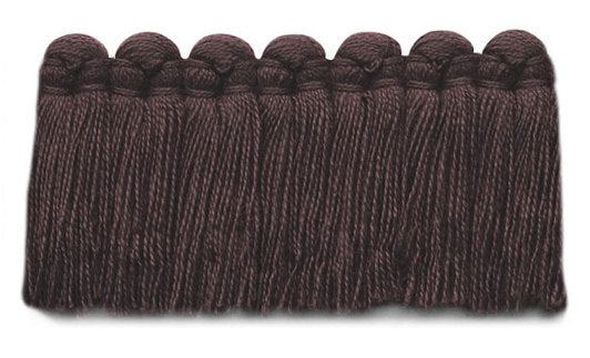 1.5" Café Brush Fringe Performance Trim by Kerry Joyce in Plum