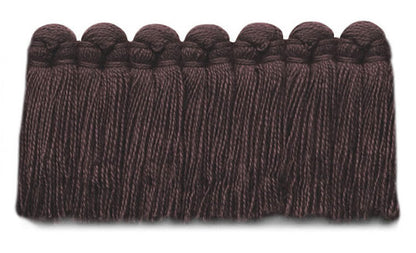 1.5" Café Brush Fringe Performance Trim by Kerry Joyce in Plum