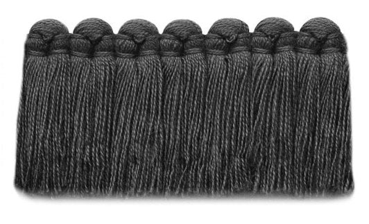 1.5" Café Brush Fringe Performance Trim by Kerry Joyce in Slate