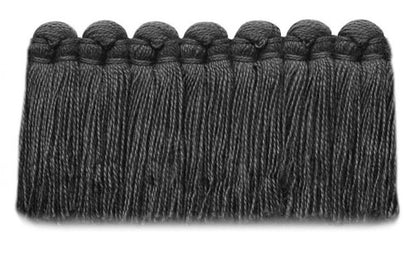 1.5" Café Brush Fringe Performance Trim by Kerry Joyce in Slate