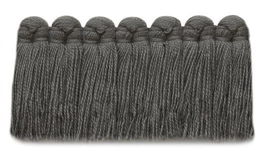 1.5" Café Brush Fringe Performance Trim by Kerry Joyce in Weathered Gray