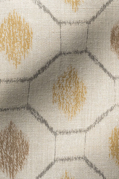 Ibiza Fabric by Kerry Joyce in Curry/Ginger/Natural