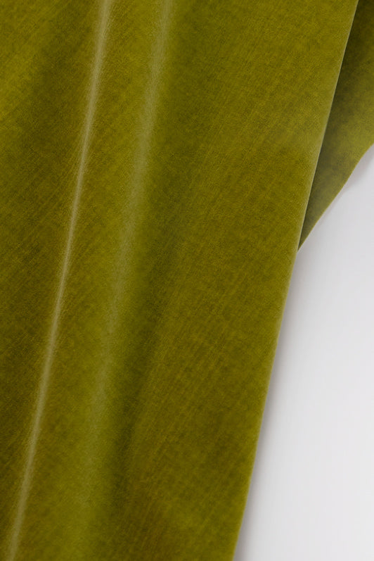 Rigoletto Velvet Fabric by Kerry Joyce in Olive