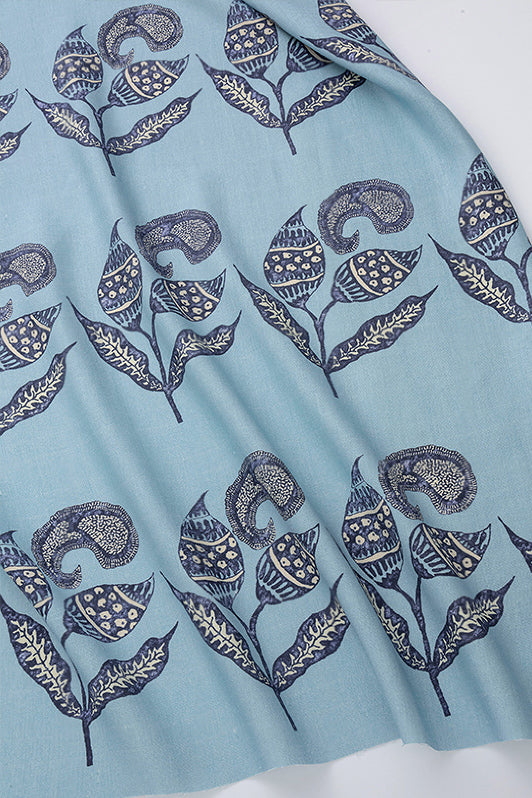 Paisley Sprigs Fabric by Kerry Joyce in Indigo Sky