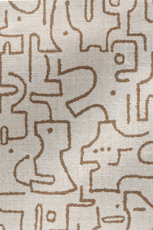 Rune Fabric by Kerry Joyce in Toffee/Natural
