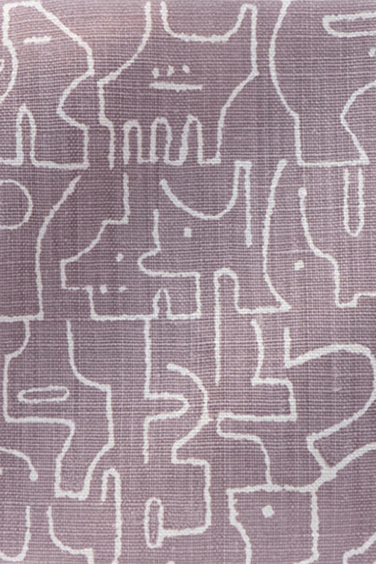 Rune Fabric by Kerry Joyce in Lilac/Natural