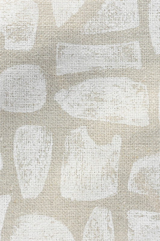 Totem Fabric by Kerry Joyce in Snow/Natural