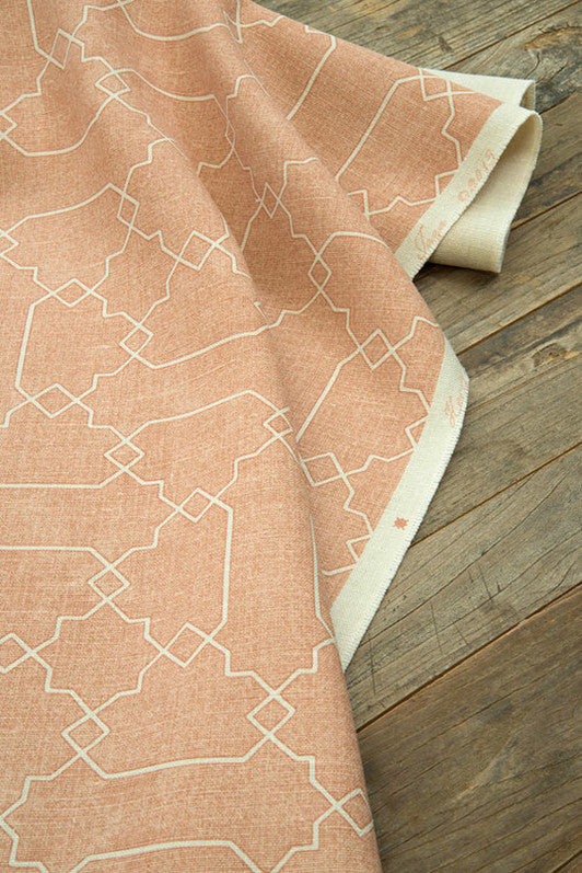 Taza Fabric by Kerry Joyce in Coral