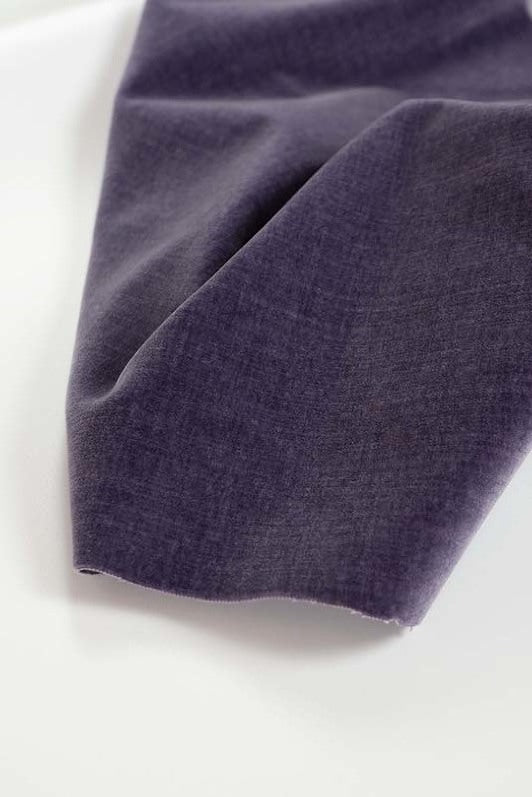 Rigoletto Velvet Fabric by Kerry Joyce in Heather