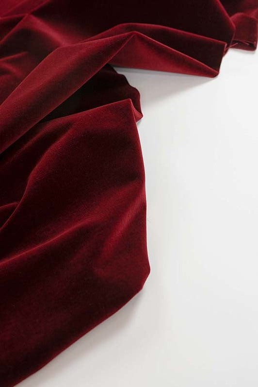 Rigoletto Velvet Fabric by Kerry Joyce in Sangria