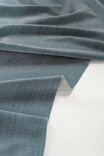 Rigoletto Velvet Fabric by Kerry Joyce in Dusty Sky