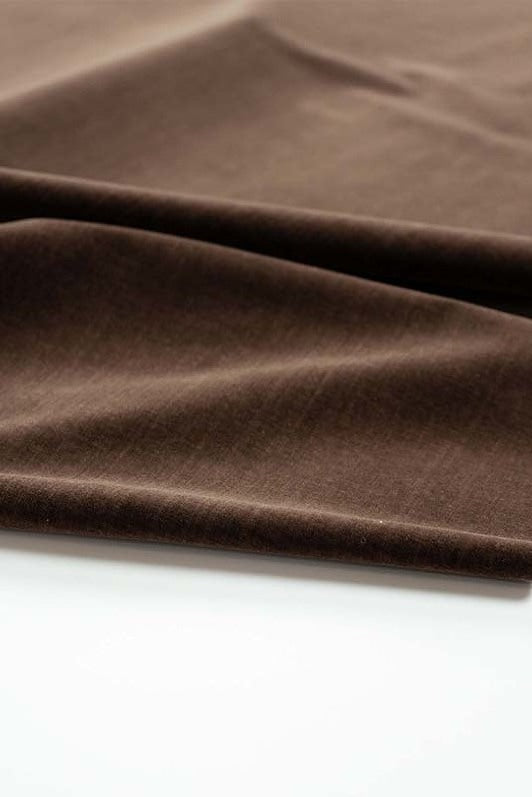Rigoletto Velvet Fabric by Kerry Joyce in Hickory